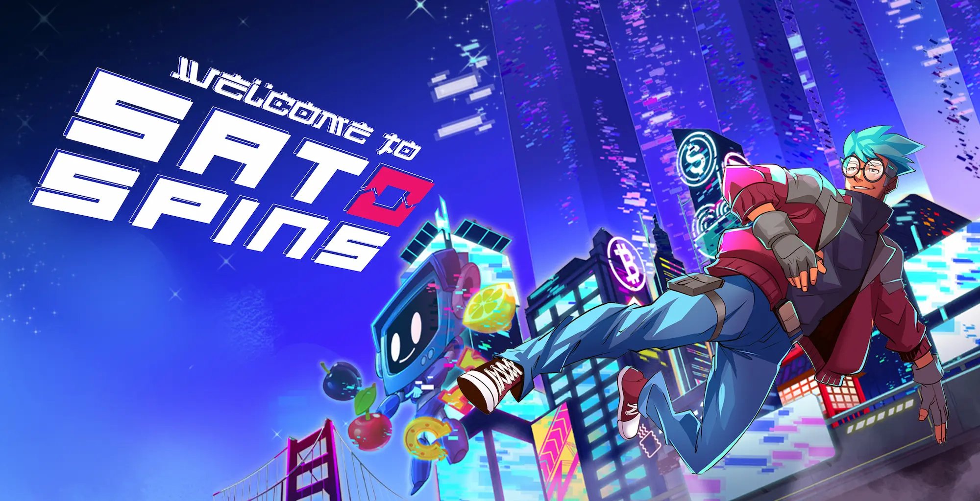 satospins welcome banner