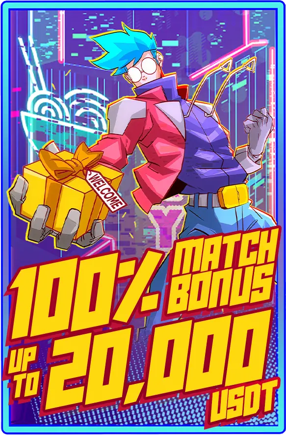 100% match bonus up to 20,000 USDT